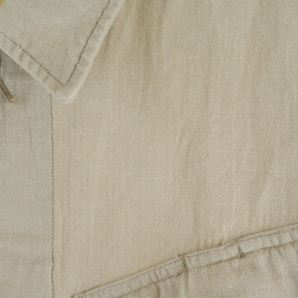 RRL(ダブルアールエル) 23SS ×RON HERMAN COTTON LINEN JACKET ロンハーマン コットンリネン 4ポケット ジャングルファティーグジャケット アイボリー