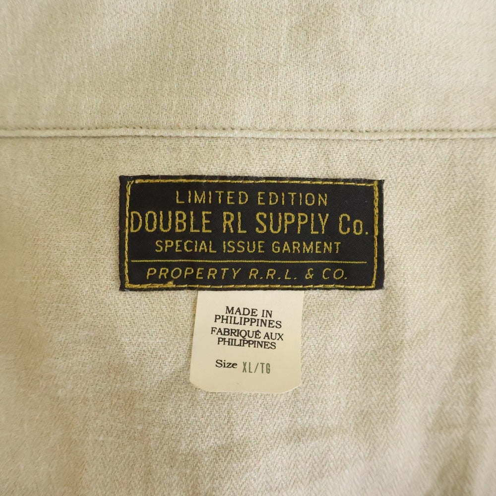RRL(ダブルアールエル) 23SS ×RON HERMAN COTTON LINEN JACKET ロンハーマン コットンリネン 4ポケット ジャングルファティーグジャケット アイボリー