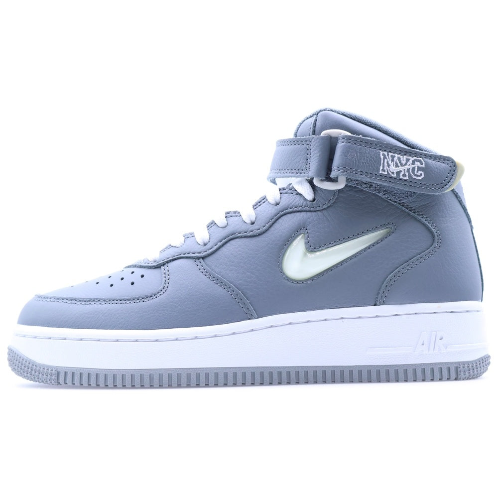 NIKE(ナイキ) AIR FORCE 1 MID QS NYC COOL GREY エアフォース1 ニューヨーク ミッドカットスニーカー グレー US6.5/24.5cm DH5622-001 レディース