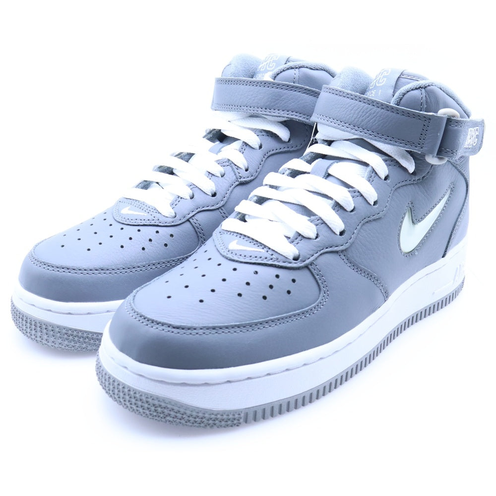 NIKE(ナイキ) AIR FORCE 1 MID QS NYC COOL GREY エアフォース1 ニューヨーク ミッドカットスニーカー グレー US6.5/24.5cm DH5622-001 レディース