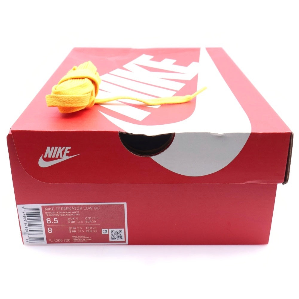 NIKE(ナイキ) TERMINATOR LOW OG MICHIGAN ターミネーター ミシガン ローカットスニーカーイエロー/ネイビー US6.5/24.5cm FJ4206-700 レディース