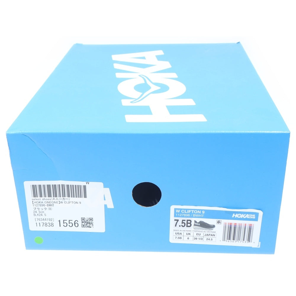 HOKA ONE ONE(ホカオネオネ) CLIFTON9 クリフトン ランニングシューズローカットスニーカー ブラック US7.5B/24.5cm 1127896 レディース