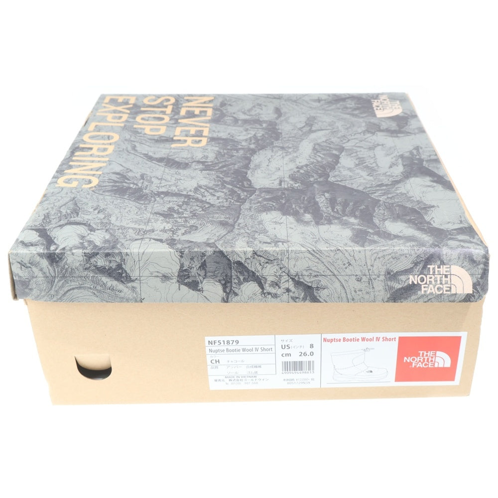 THE NORTH FACE(ザノースフェイス) NUPTSE BOOTIE WOOL IV ヌプシ ブーティ ウール スノーブーツ ブラック NF51879 レディース