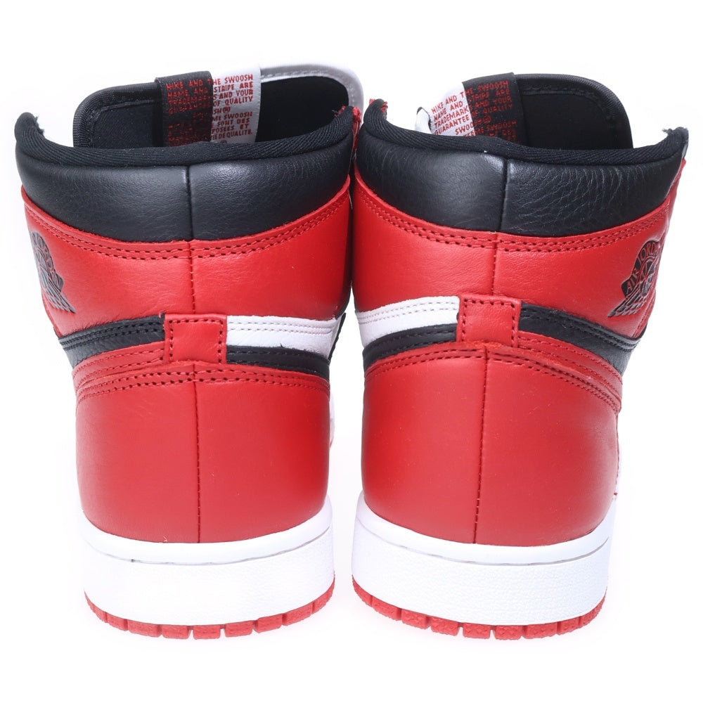NIKE(ナイキ) AIR JORDAN 1 RETRO HIGH OG NRG HOMAGE TO HOME エアジョーダン 1 レトロ オマージュ トゥー ホーム ハイカットスニーカー US7/25cm 861428-061 レディース