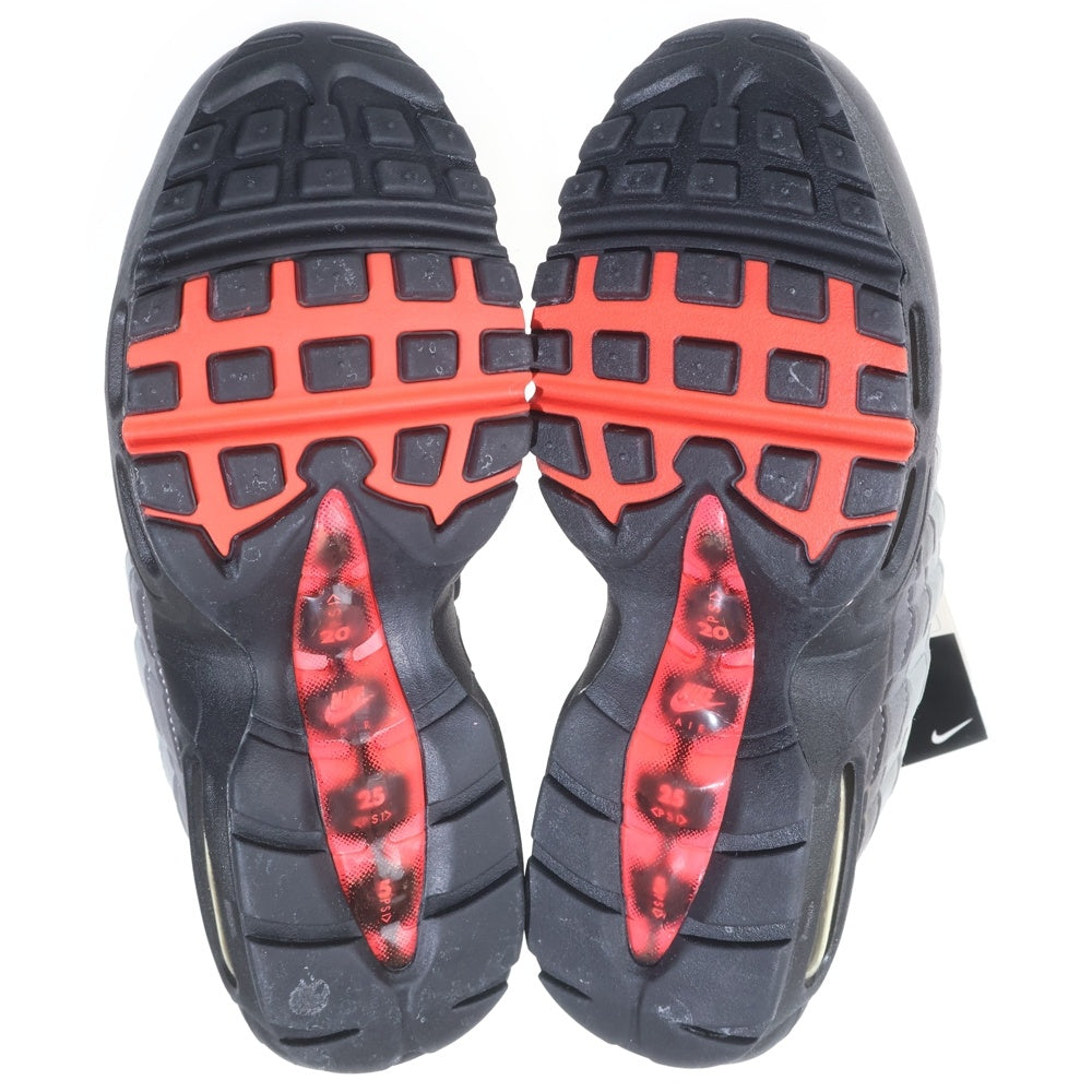 NIKE(ナイキ) AIR MAX 95 OG エアマックス ローカットスニーカー グレー/レッド US6.5/24.5cm AT2865-100 レディース