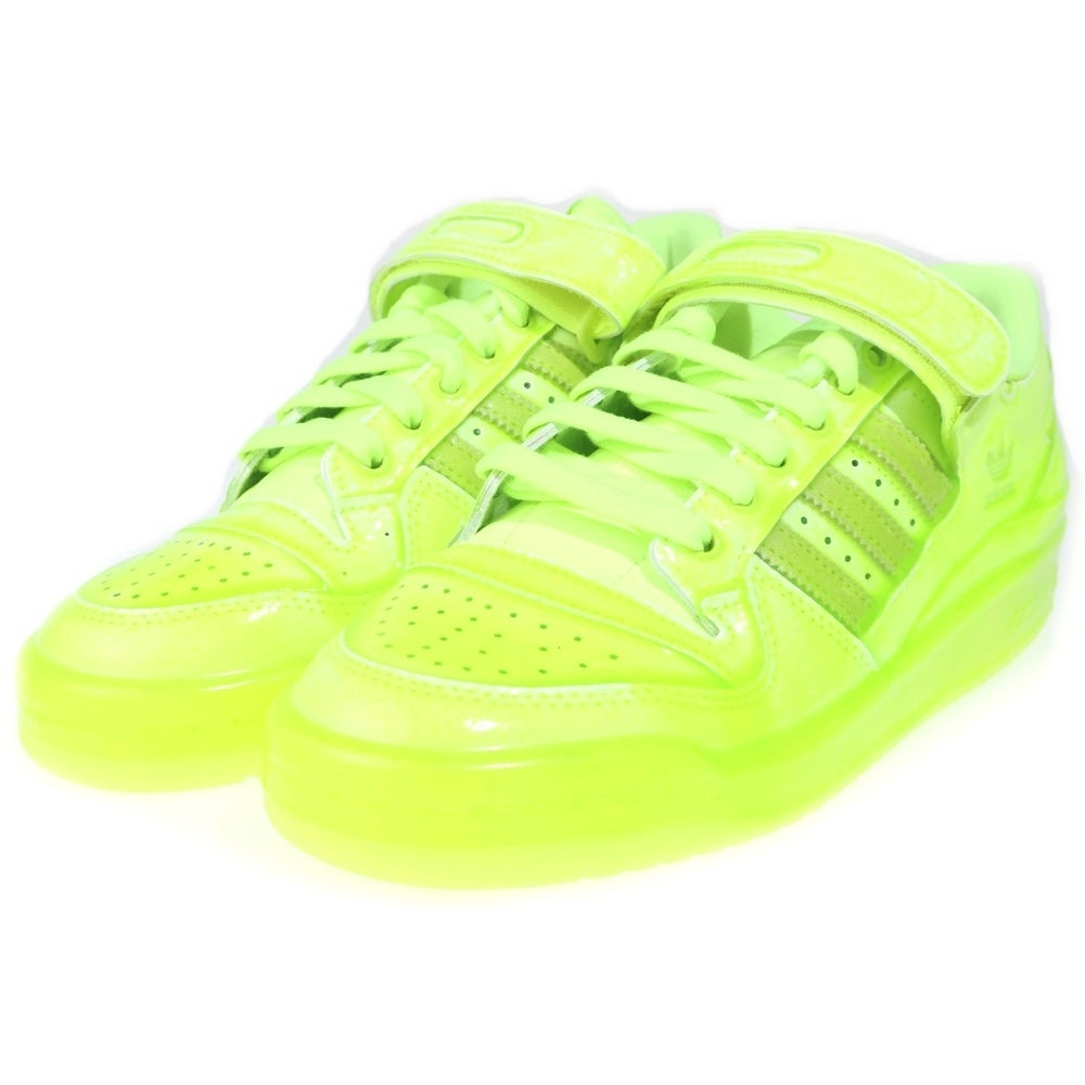 adidas(アディダス) ×JEREMY SCOTT FORUM DIPPED LOW DIP ジェレミースコット フォーラム ディップド ローカットスニーカー ネオンイエロー US6.5/24.5cm GZ8817 レディース
