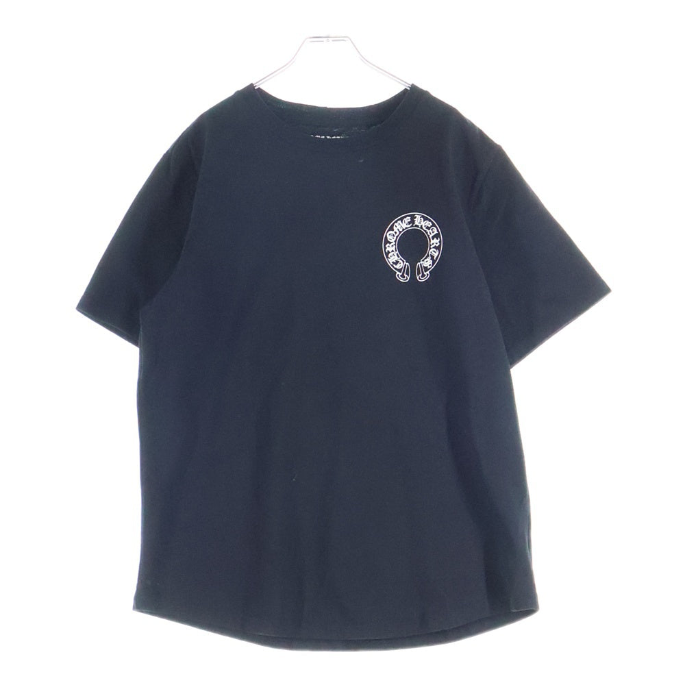 CHROME HEARTS(クロムハーツ) USA Logo S/S TEE ホースシュー バックロゴプリント クルーネック 半袖Tシャツ カットソー ブラック