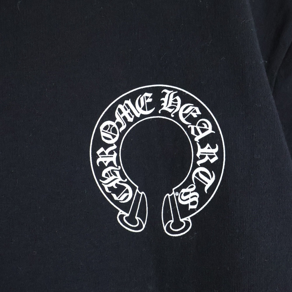 CHROME HEARTS(クロムハーツ) USA Logo S/S TEE ホースシュー バックロゴプリント クルーネック 半袖Tシャツ カットソー ブラック