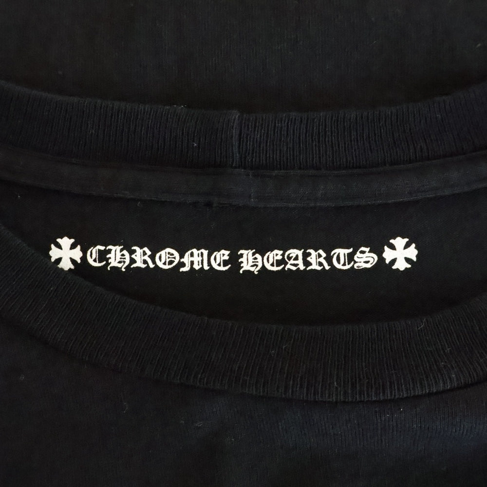 CHROME HEARTS(クロムハーツ) USA Logo S/S TEE ホースシュー バックロゴプリント クルーネック 半袖Tシャツ カットソー ブラック