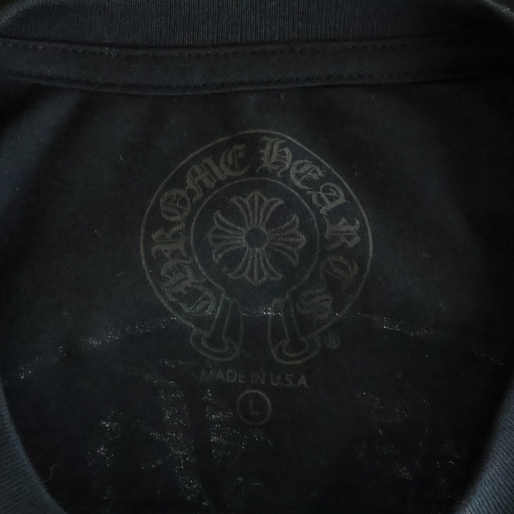 CHROME HEARTS(クロムハーツ) Horseshoe Tee ホースシューロゴ クルーネック 半袖Tシャツ カットソー ブラック