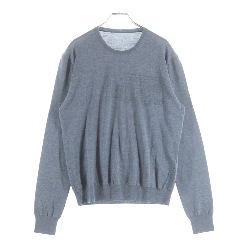 Berluti(ベルルッティ) カリグラフィ ラムウール ニット セーター グレー R15KRL115YAD