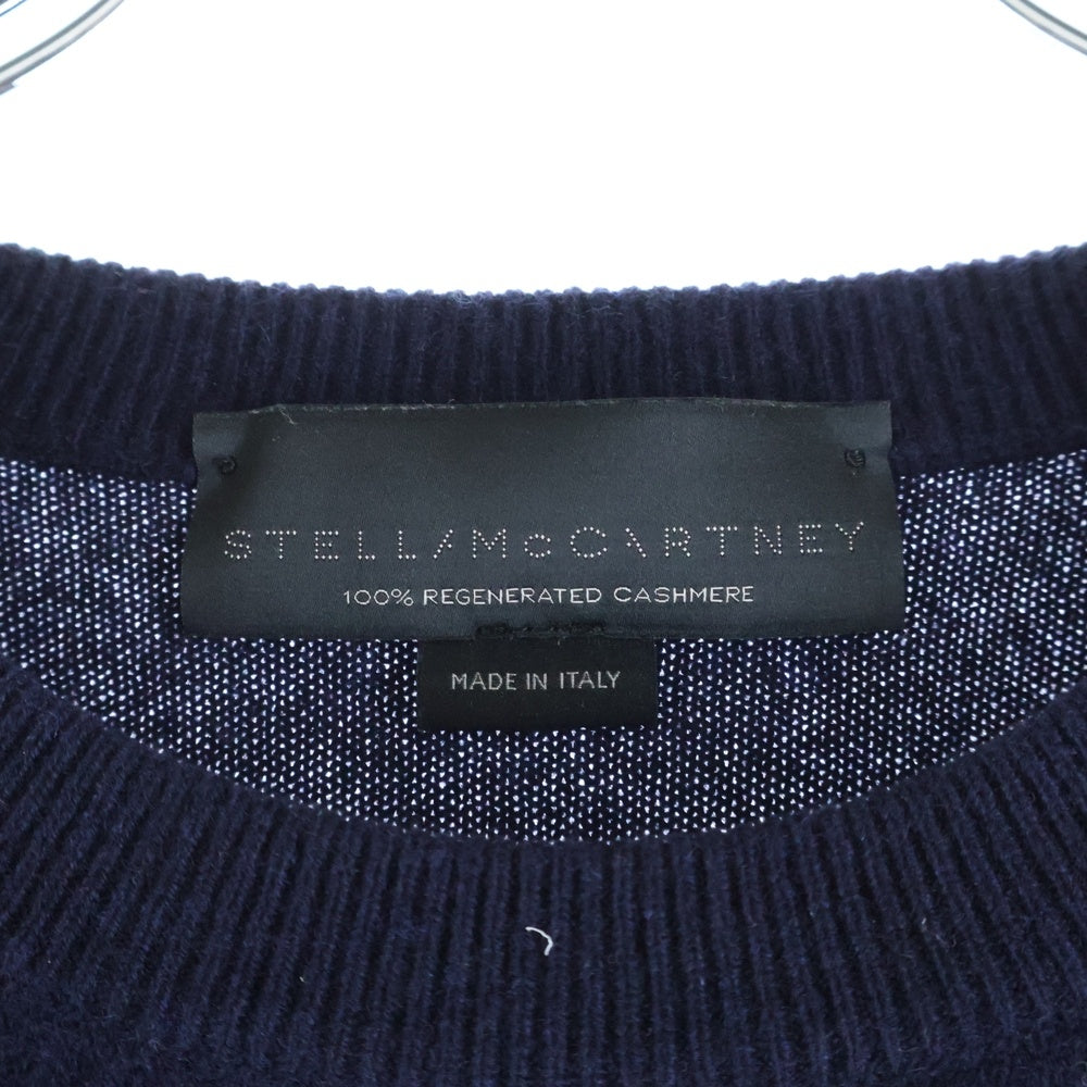 STELLA McCARTNEY(ステラマッカートニー) S刺繍 ウール ニット セーター ネイビー 552342S7157-1
