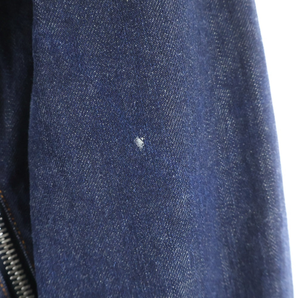 Maison Martin Margiela(メゾンマルタンマルジェラ) 15AW バーニーズニューヨーク 25周年 100着限定 ハの字 スタッズ デニムライダースジャケット インディゴ S30AM0331 S30458