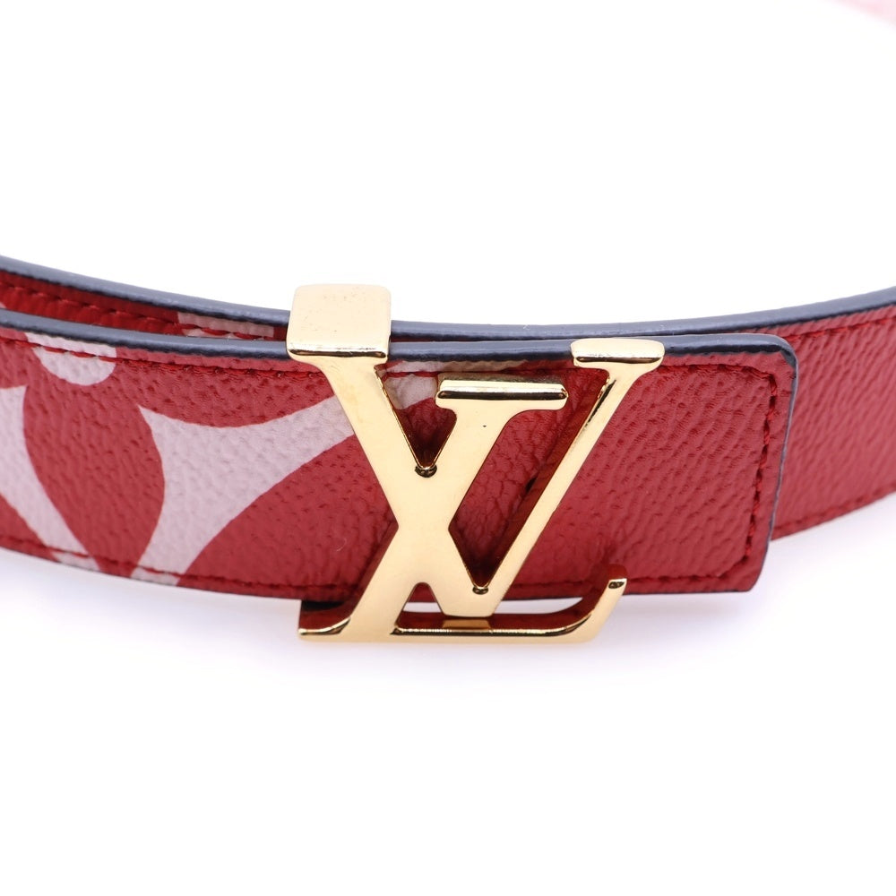 LOUIS VUITTON(ルイヴィトン) LVイニシャル ロゴ ジャイアントモノグラム 30MM リバーシブル ベルト レッド M0150 レディース