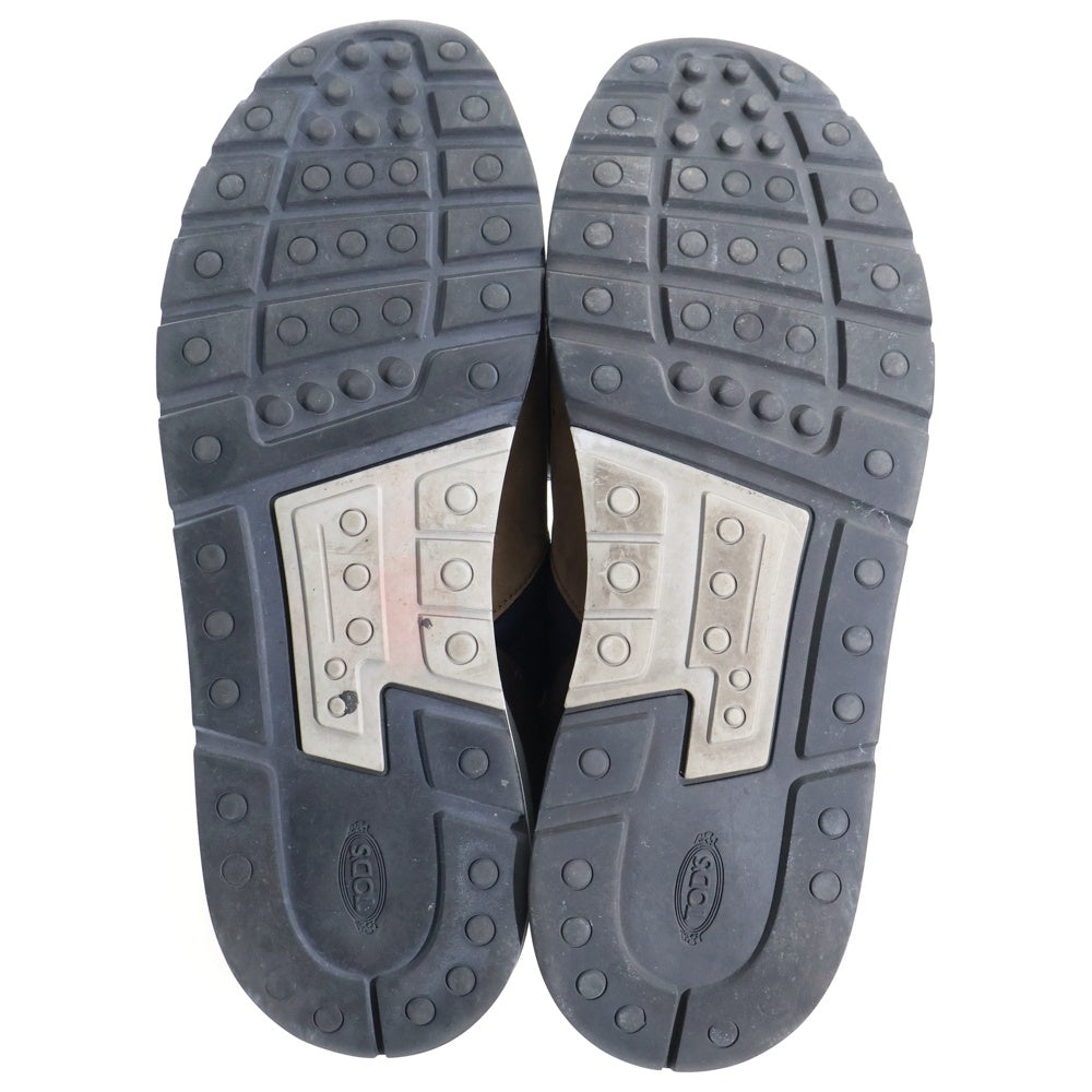 TOD'S(トッズ) ヌバックレザー メッシュ ローカットスニーカー ブラウン/ブラック