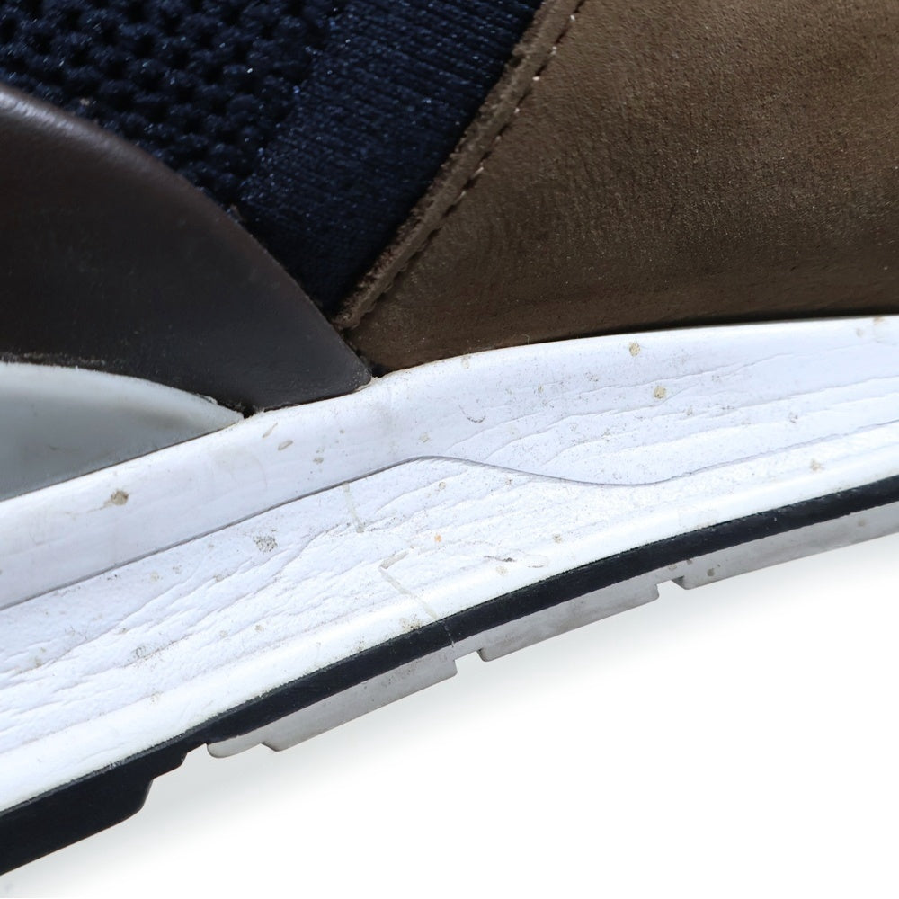 TOD'S(トッズ) ヌバックレザー メッシュ ローカットスニーカー ブラウン/ブラック