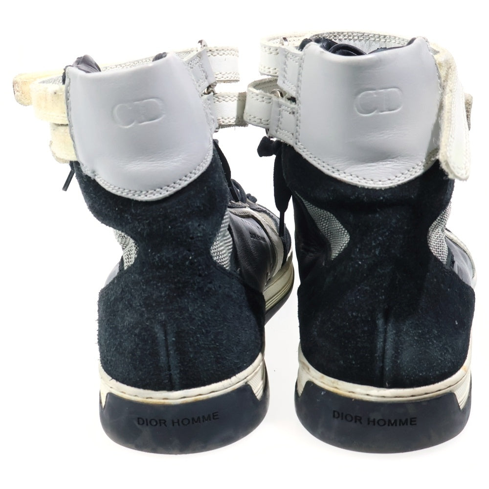 Dior HOMME(ディオールオム) レースアップ スウェードレザー ハイカットスニーカー ブラック