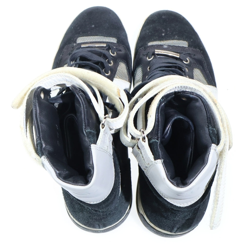 Dior HOMME(ディオールオム) レースアップ スウェードレザー ハイカットスニーカー ブラック