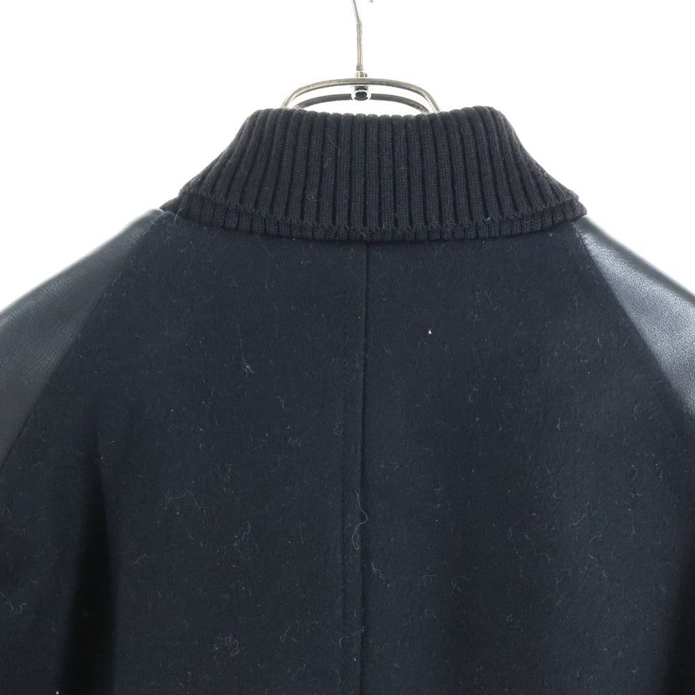 ATTACHMENT(アタッチメント) カシミヤ混平二重メルトン ウール スタジャン ジャケット ブルゾン ブラック AB32-215