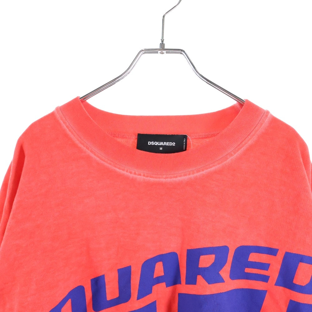 DSQUARED2(ディースクエアード) ロゴプリント スウェット トレーナー オレンジ S71GU0284 S25030