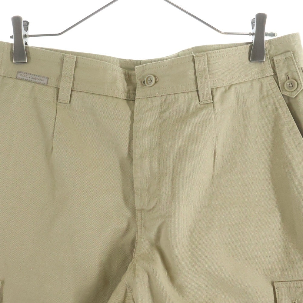 DOLCE & GABBANA(ドルチェアンドガッバーナ) クロップド カーゴ パンツ ベージュ GW0KET/FU6GD