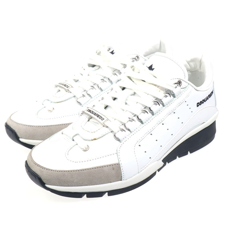 DSQUARED2(ディースクエアード) 551 Lace-Up Low Top Sneakers レースアップ ローカットスニーカー ホワイト SNM0404 065B0001