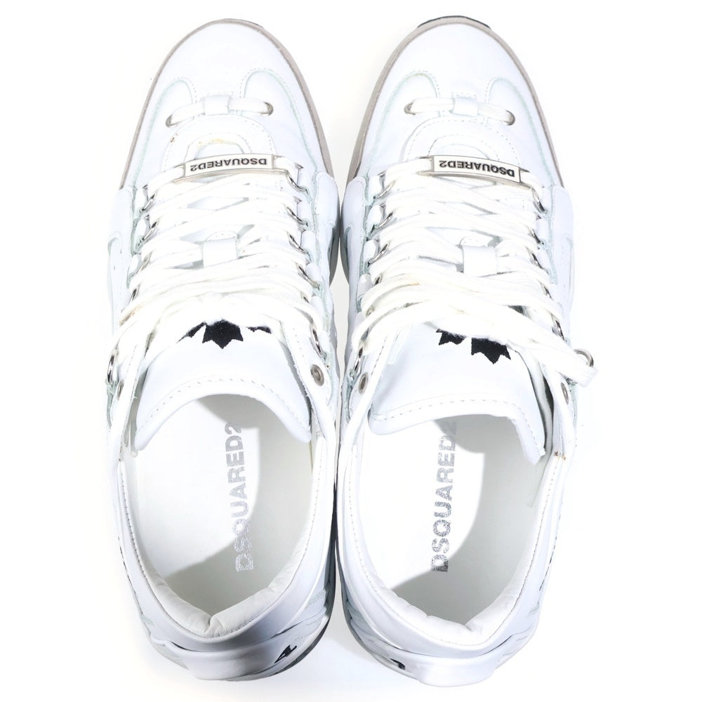 DSQUARED2(ディースクエアード) 551 Lace-Up Low Top Sneakers レースアップ ローカットスニーカー ホワイト SNM0404 065B0001