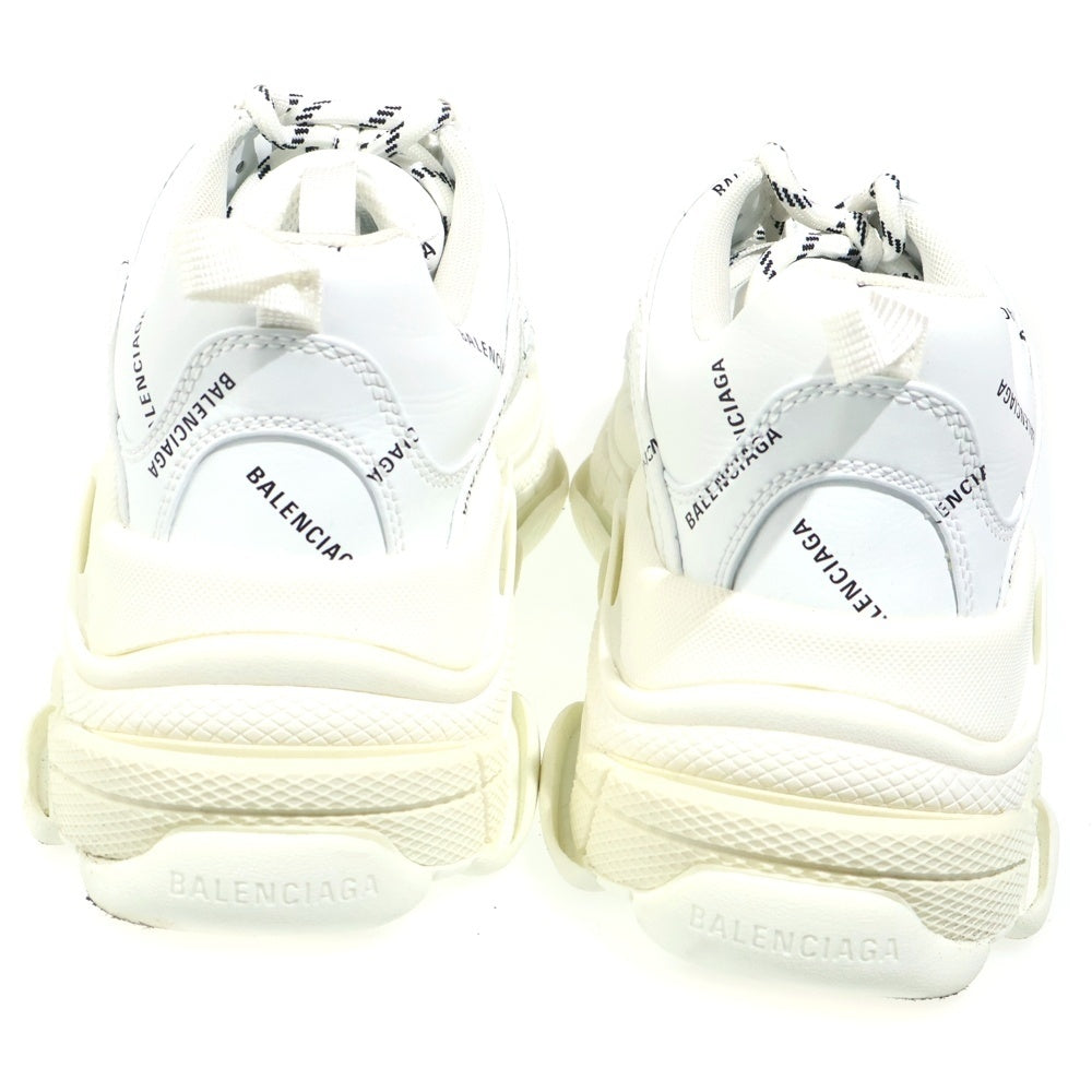 BALENCIAGA(バレンシアガ) TRIPLE S トリプルエス オールオーバーロゴ ダットシューズ ローカットスニーカー ホワイト 536737