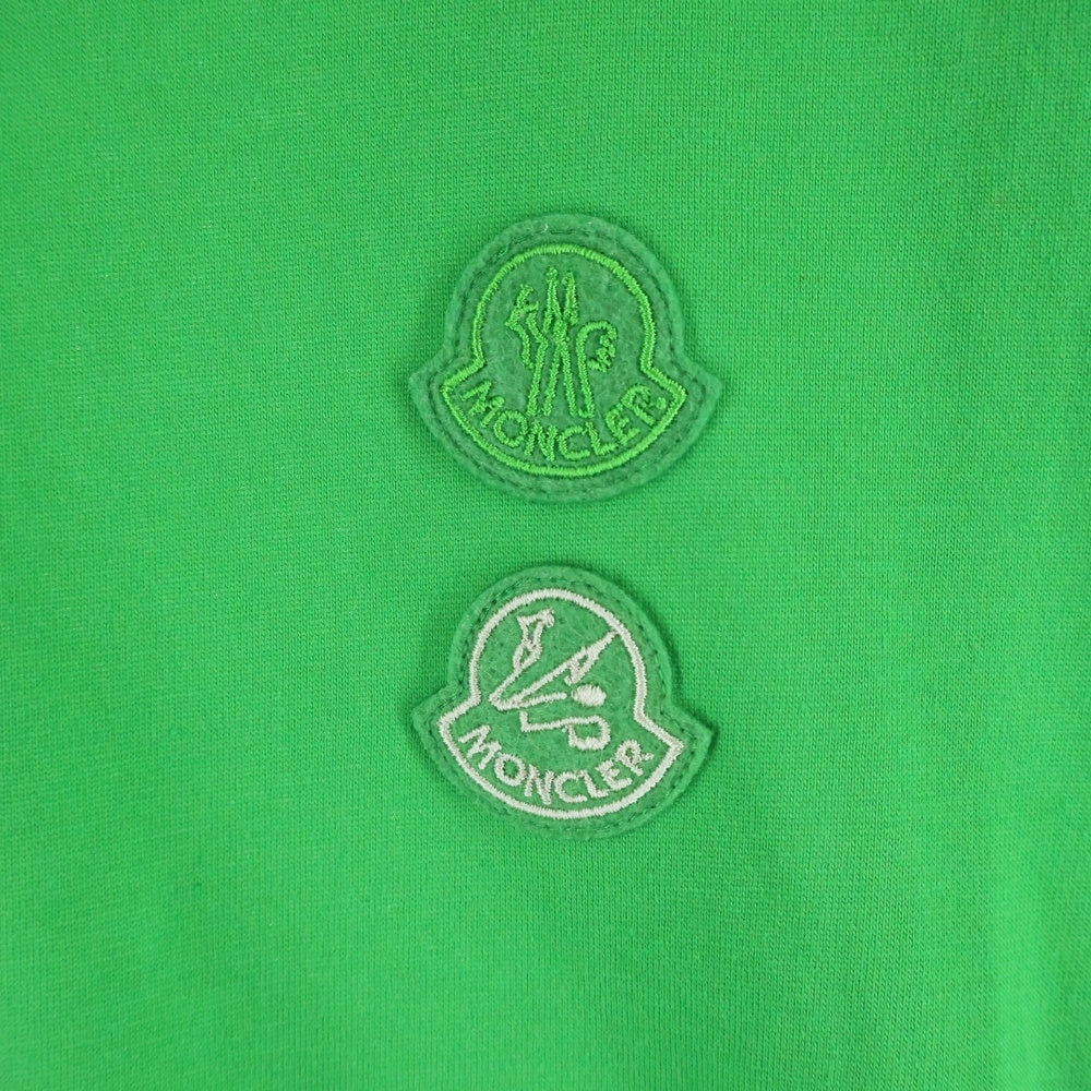 MONCLER(モンクレール) 21SS MAGLIA T-SHIRT ロゴワッペンクルーネック 半袖Tシャツ カットソー グリーン G20928C00005 829FB