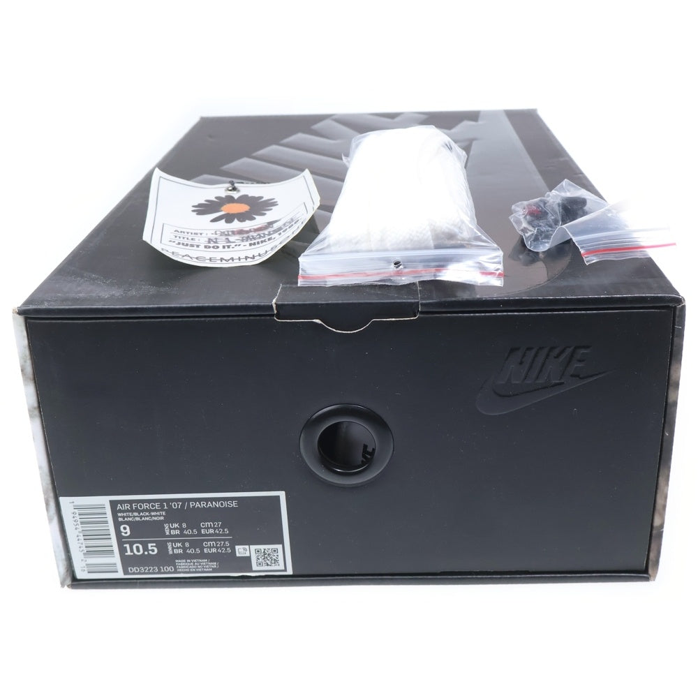 NIKE(ナイキ) ×PEACEMINUSONE AIR FORCE1 07 PARANOISE ピースマイナスワン エアフォース1 07 パラノイズ ローカットスニーカー ホワイト US9/27cm DD3223-100