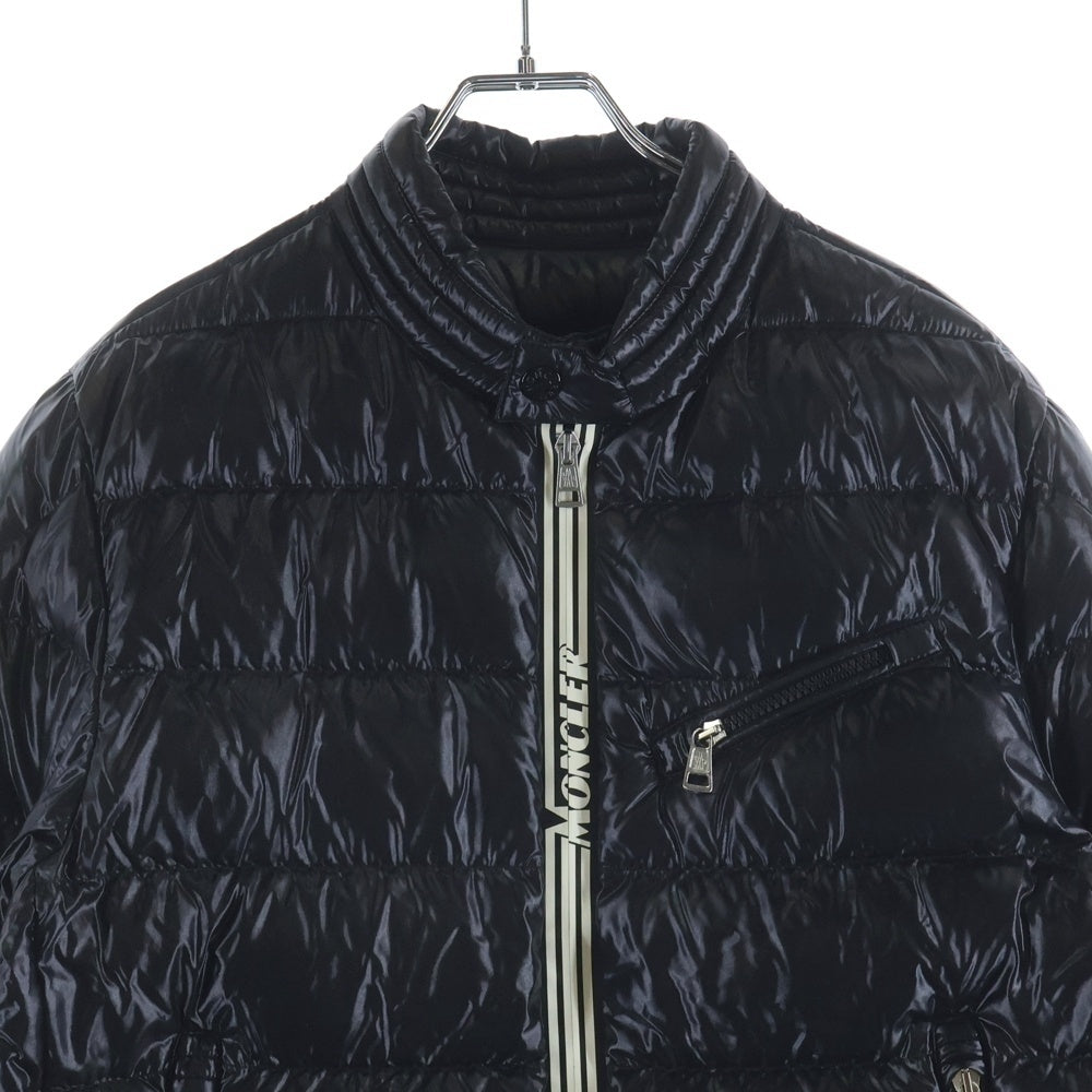 MONCLER(モンクレール) 20AW CAROUX GIUBBOTTO ロゴ ジップアップ ダウンジャケット ブラック F20911A58100 68950