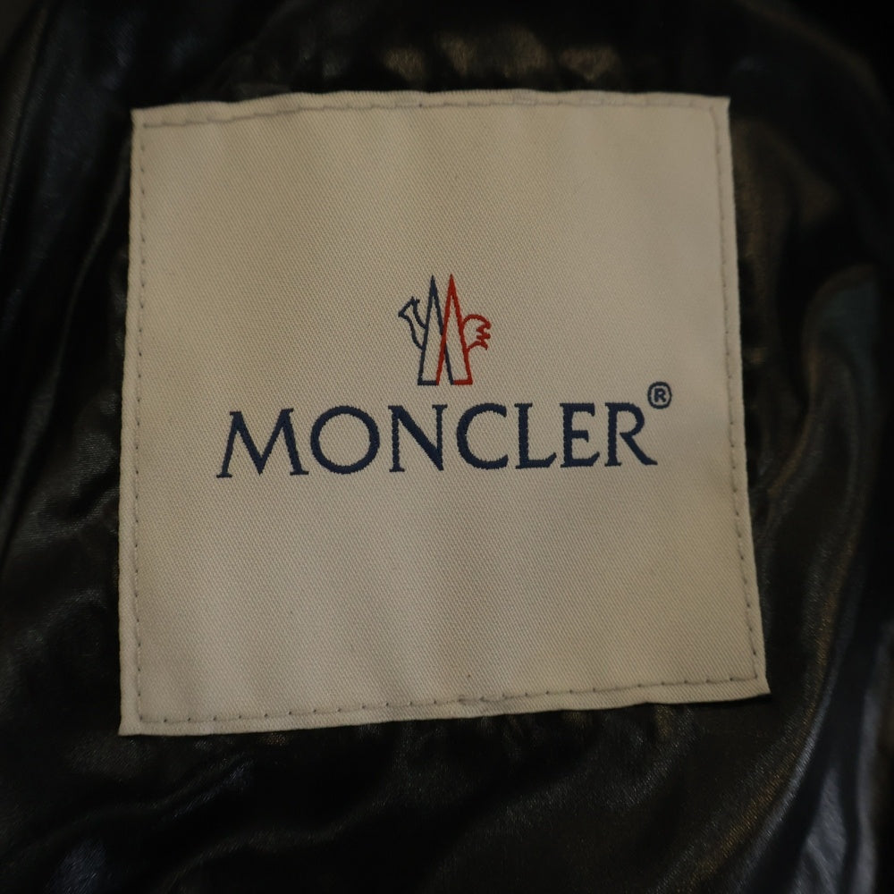MONCLER(モンクレール) 20AW CAROUX GIUBBOTTO ロゴ ジップアップ ダウンジャケット ブラック F20911A58100 68950
