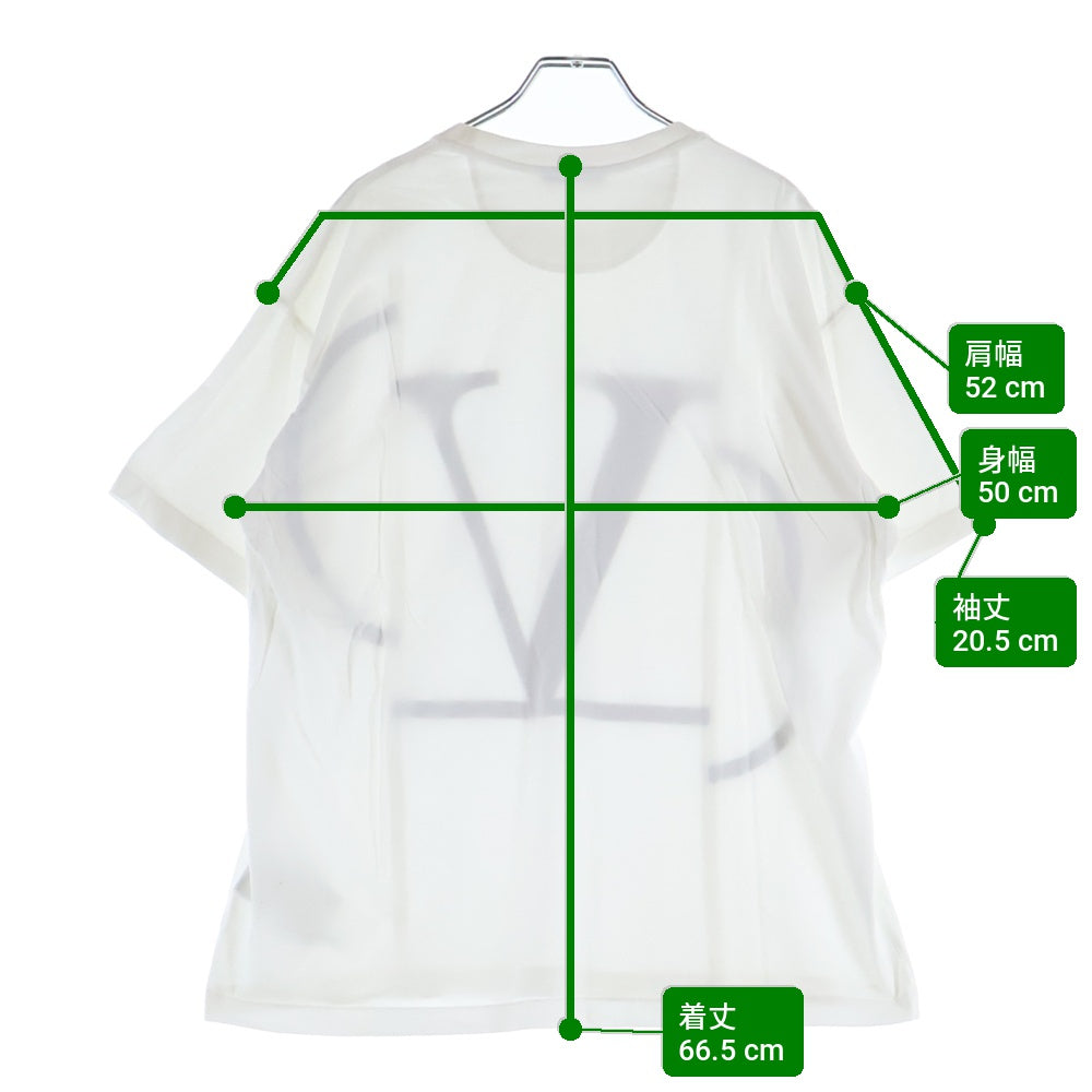 VALENTINO(ヴァレンティノ) 19SS VLOGO SIGNATURE TEE ロゴプリント クルーネック 半袖Tシャツ カットソー ホワイト RV0MG015LIA