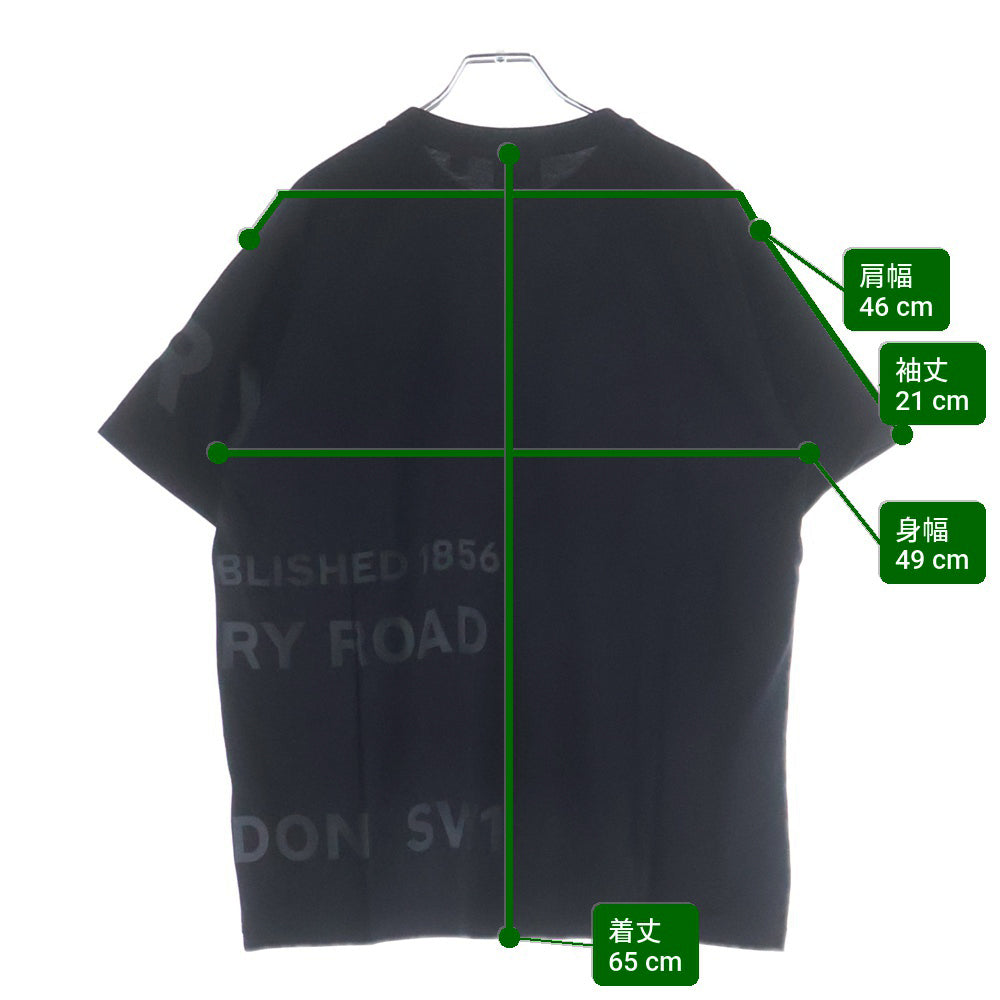 BURBERRY(バーバリー) ホースフェリー プリント クルーネック 半袖Tシャツ カットソー ブラック 8032299