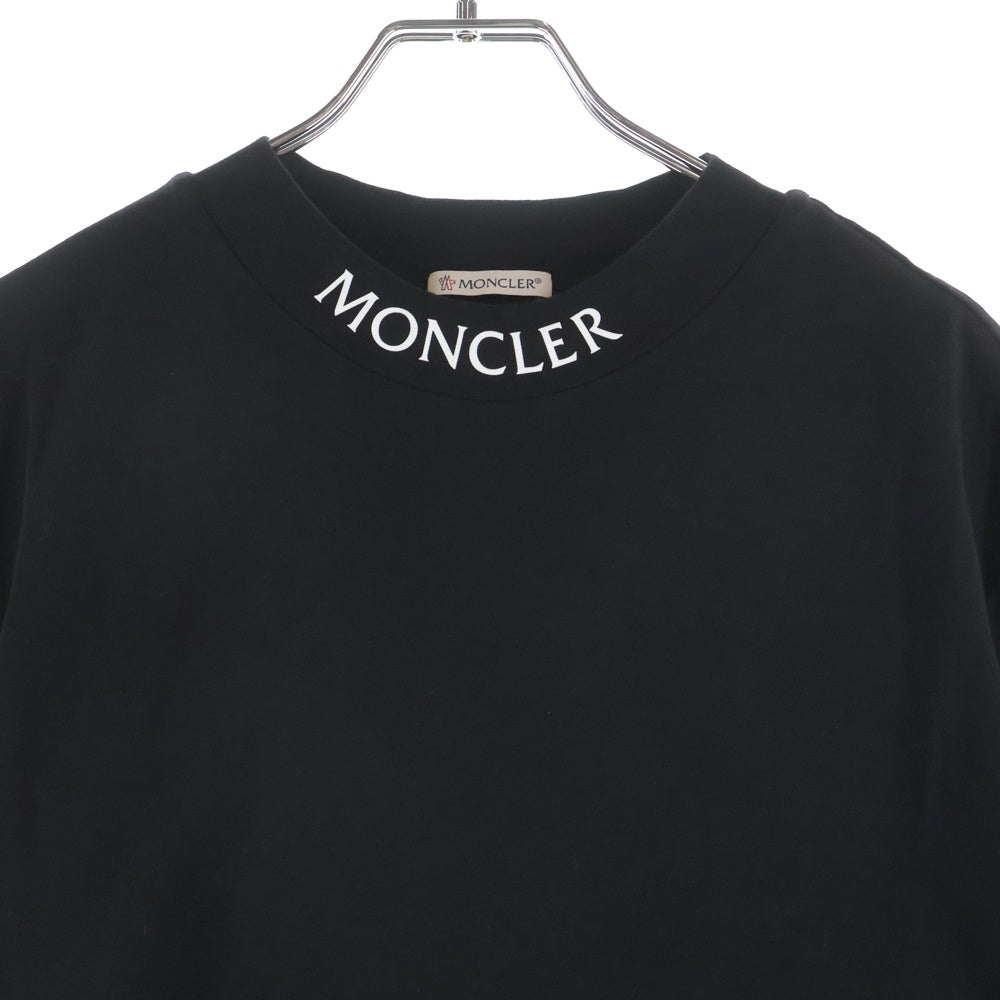 MONCLER(モンクレール) 21AW MAGLIA T-SHIRT マグリア ネックロゴ 半袖Tシャツ カットソー ブラック G20918C00025 8390T