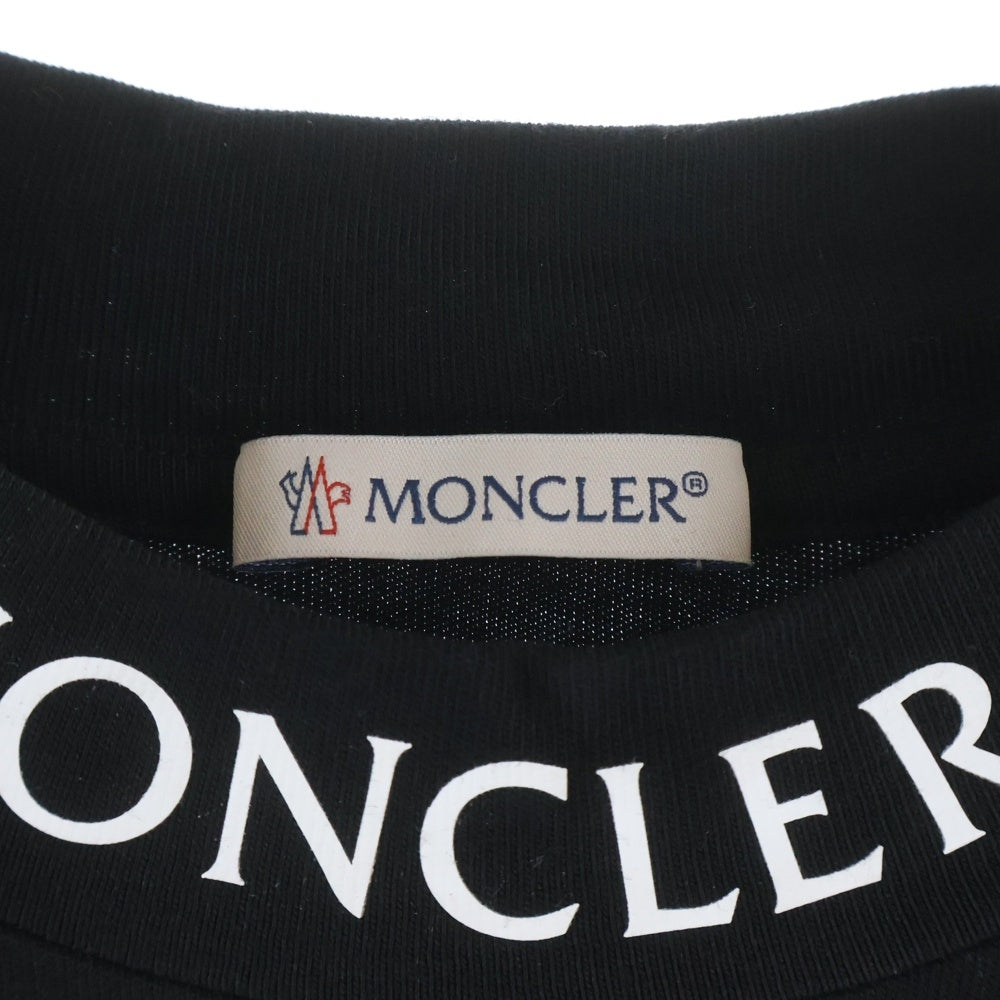 MONCLER(モンクレール) 21AW MAGLIA T-SHIRT マグリア ネックロゴ 半袖Tシャツ カットソー ブラック G20918C00025 8390T