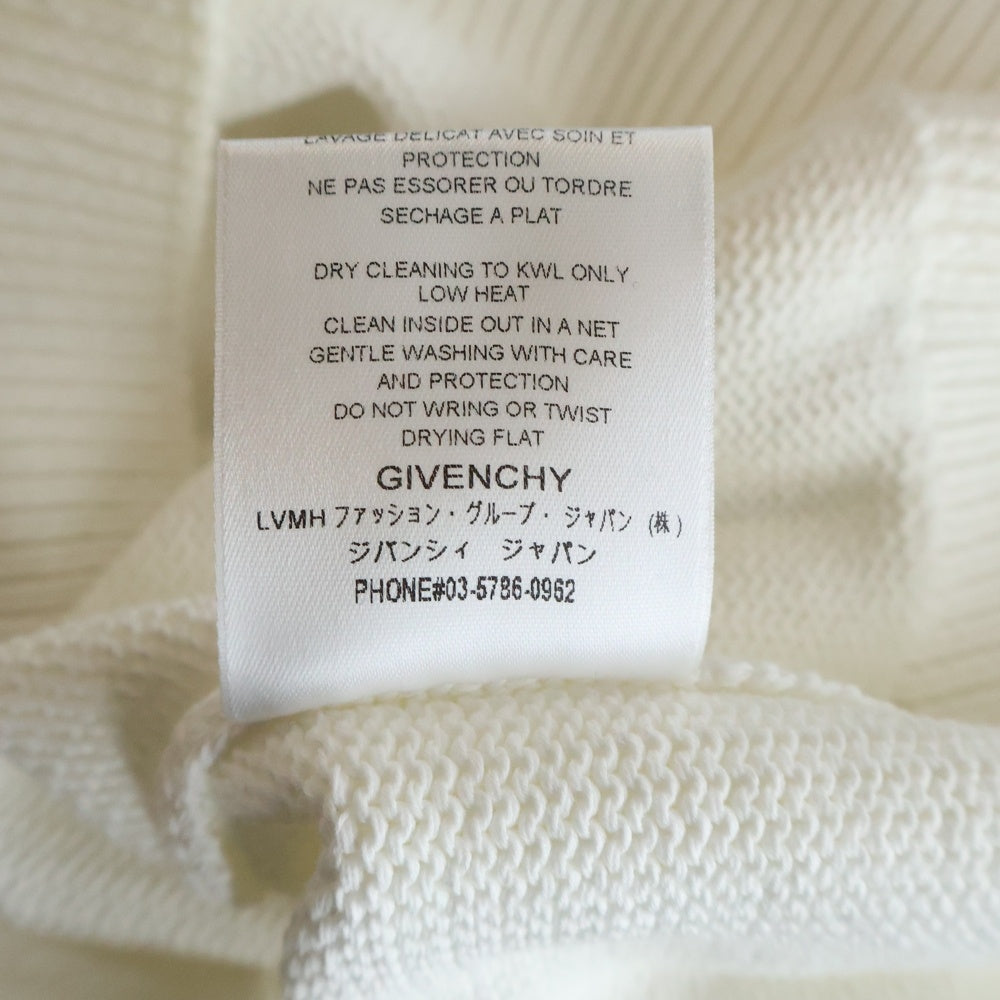 GIVENCHY(ジバンシィ) ロゴ コットン ニット セーター ホワイト BM90B4401M