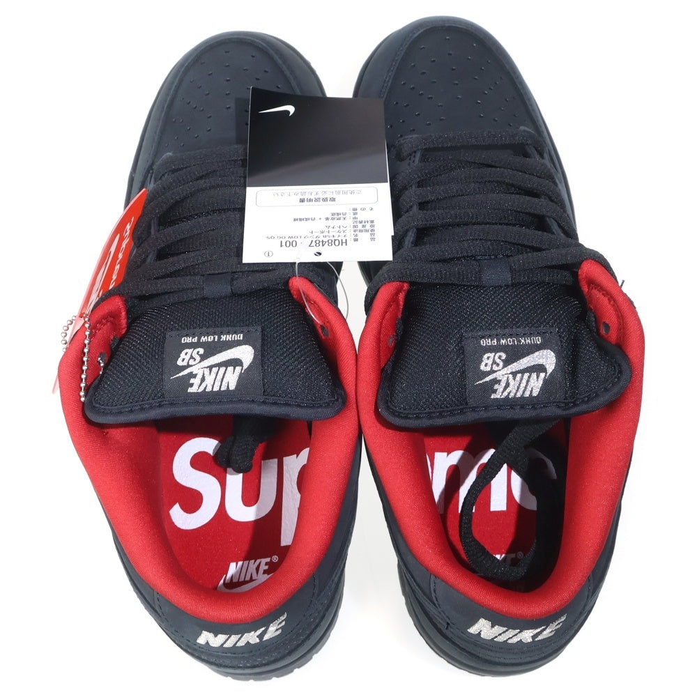 NIKE SB(ナイキエスビー) 25AW ×SUPREME DUNK LOW PRO OG QS シュプリーム ダンク ローカットスニーカー ブラック US9.5/27.5cm HQ8487-001