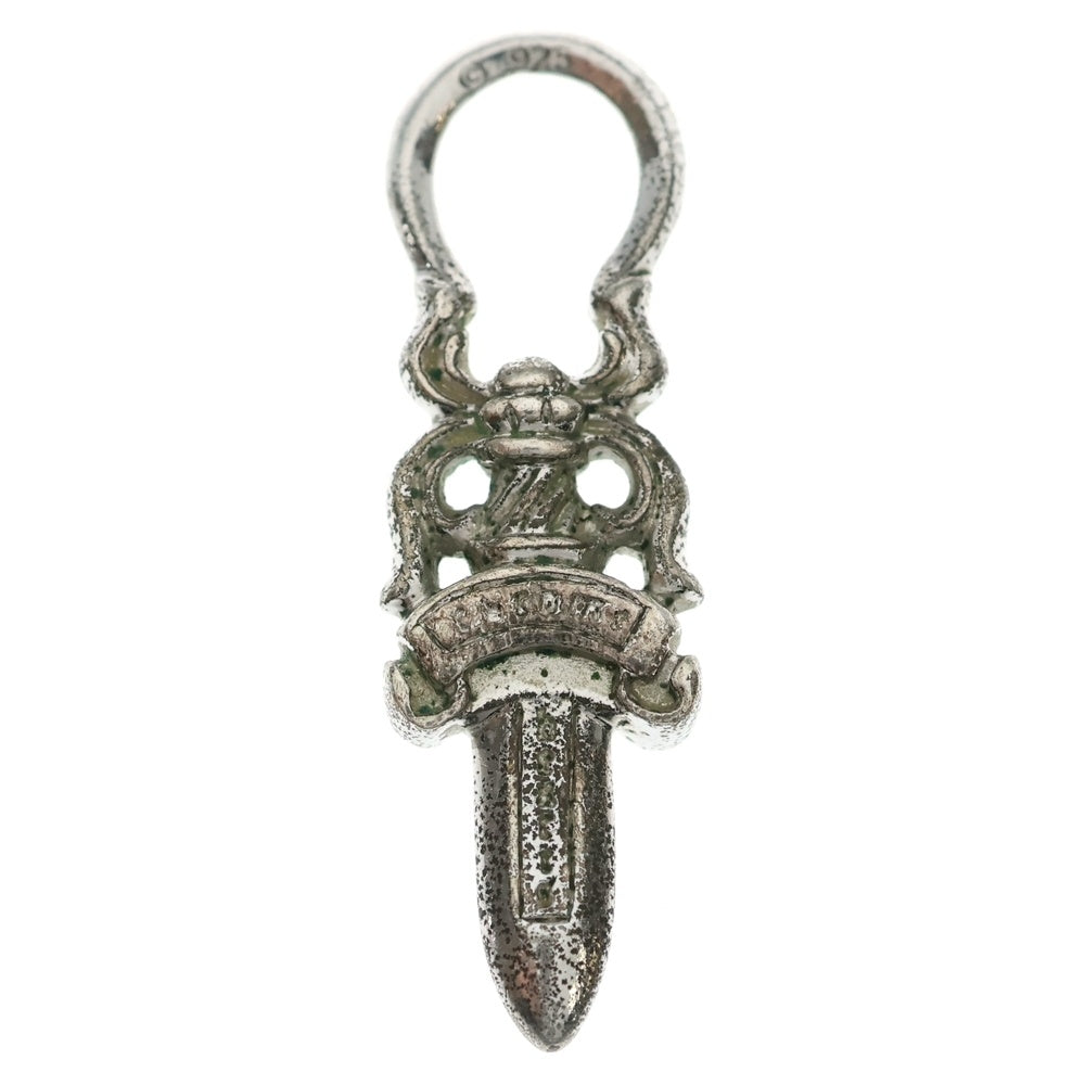 CHROME HEARTS(クロムハーツ) #5 DAGGER ZIP2 ロジウム加工 ダガージップ シルバーネックレストップ シルバー
