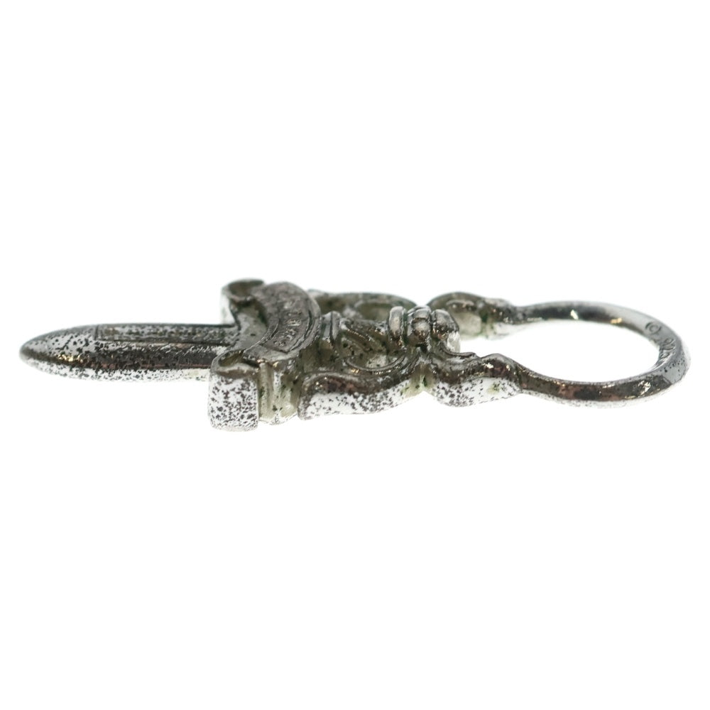 CHROME HEARTS(クロムハーツ) #5 DAGGER ZIP2 ロジウム加工 ダガージップ シルバーネックレストップ シルバー