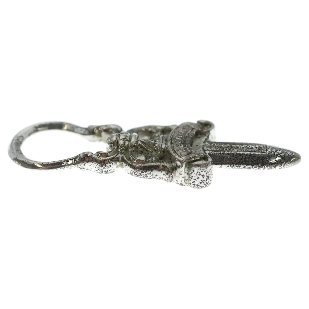 CHROME HEARTS(クロムハーツ) #5 DAGGER ZIP2 ロジウム加工 ダガージップ シルバーネックレストップ シルバー