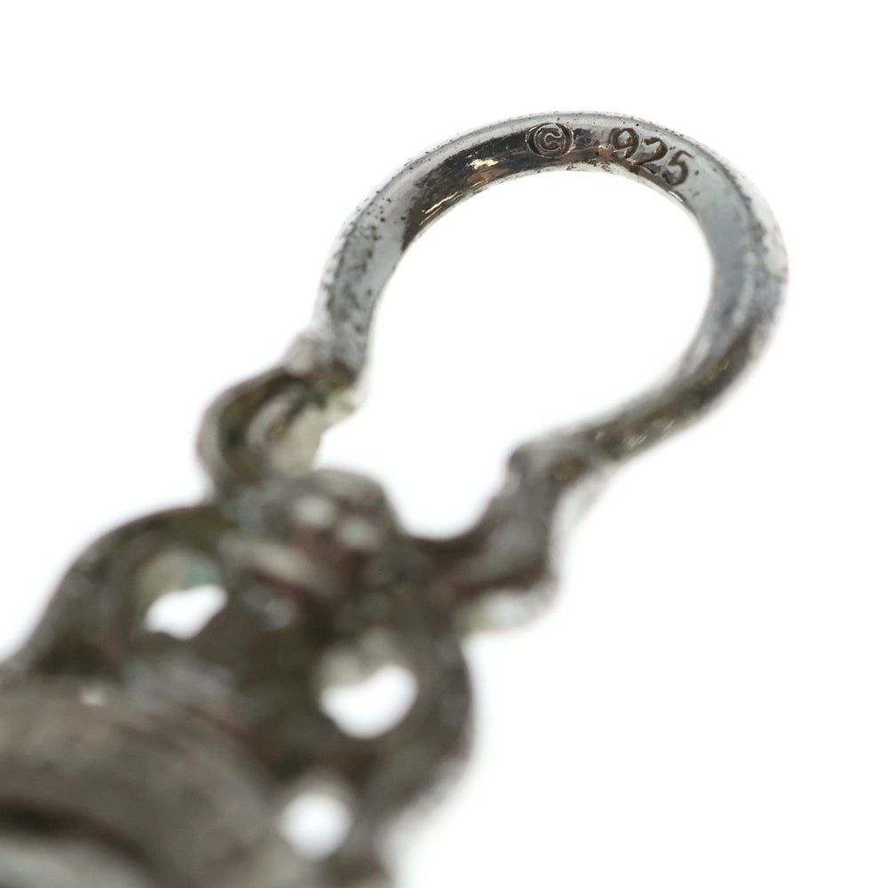 CHROME HEARTS(クロムハーツ) #5 DAGGER ZIP2 ロジウム加工 ダガージップ シルバーネックレストップ シルバー