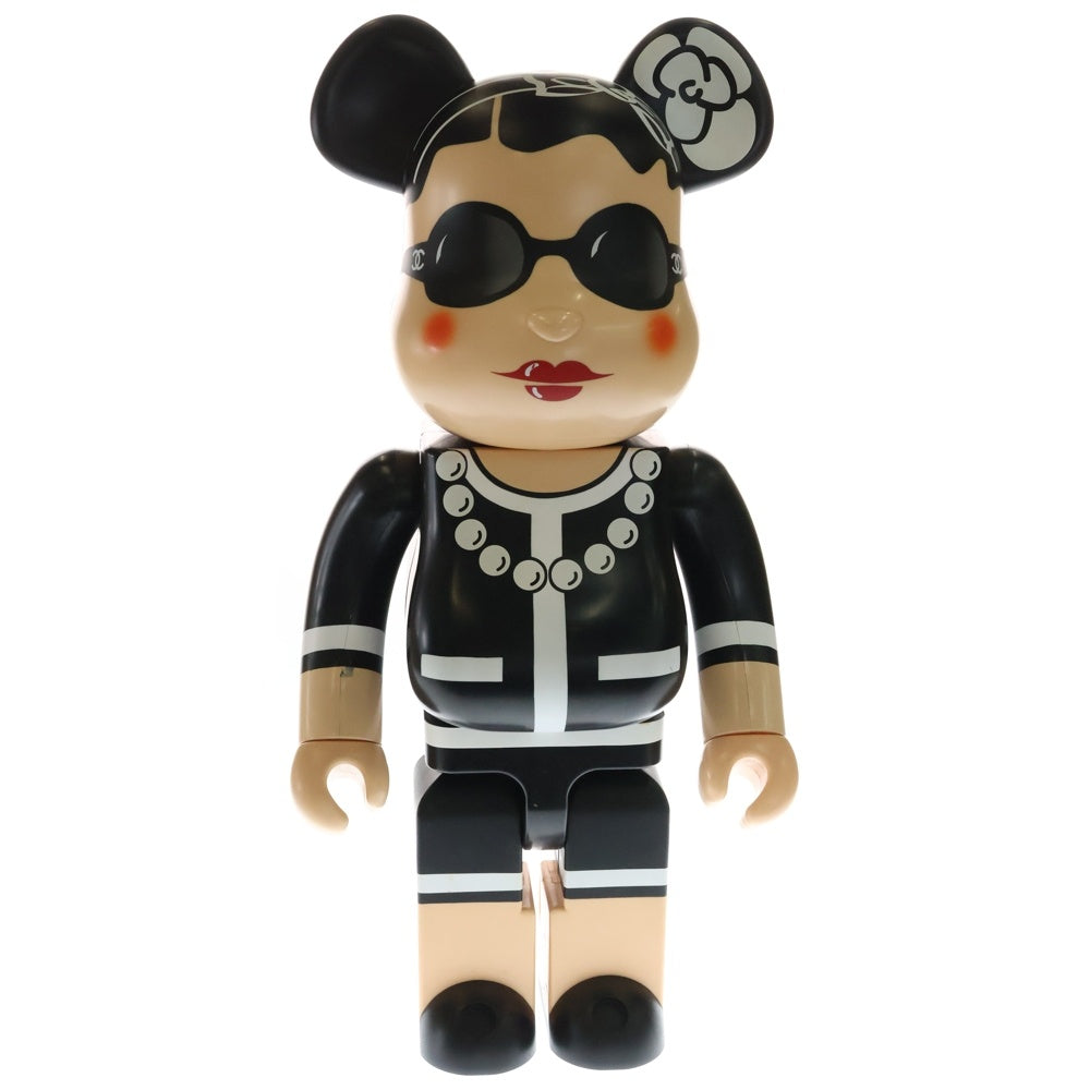 MEDICOM TOY(メディコムトイ) BE@RBRICK COCO CHANEL 1000% ベアブリック ココシャネル フィギュア 人形 ブラック/ベージュ