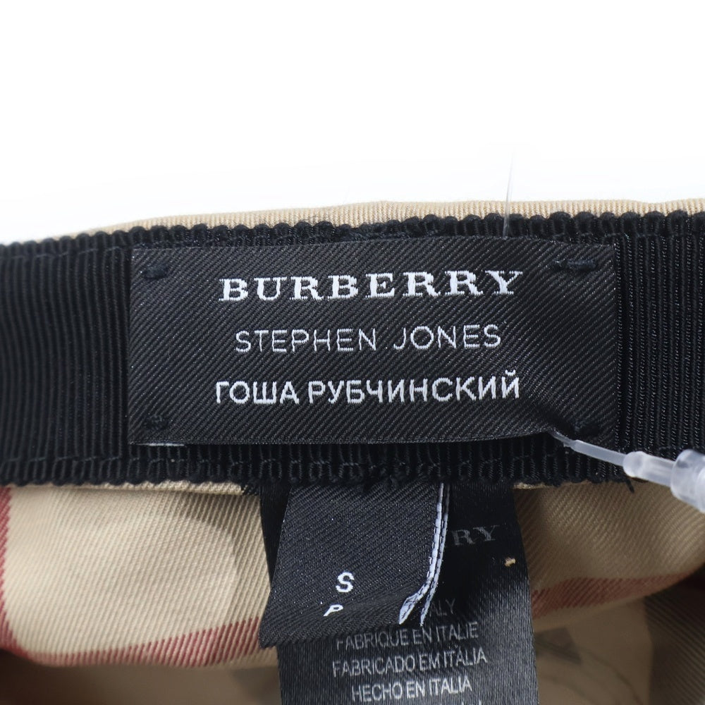 BURBERRY(バーバリー) ×Gosha Rubchinskiy ゴーシャ ラブチンスキー ノヴァチェックキャップ 帽子 ベージュ