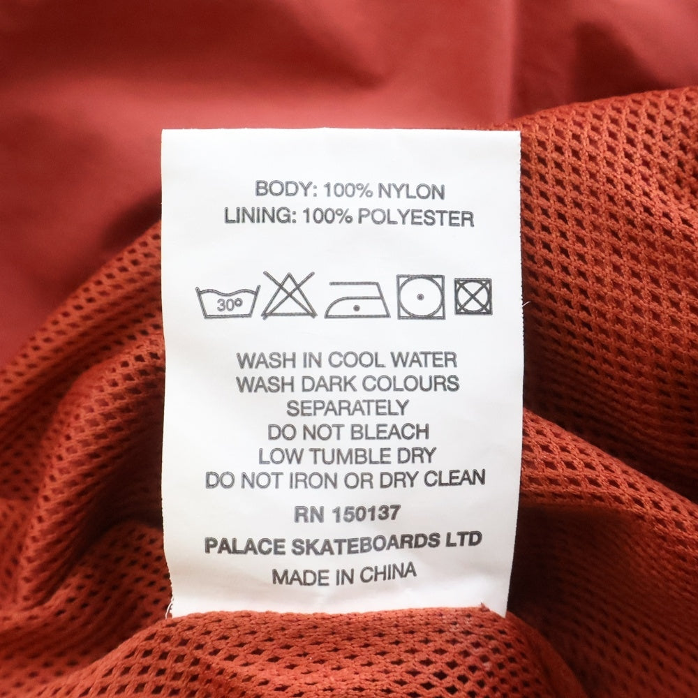 Palace Skateboards(パレススケートボーズ) SOFAR SHELL PANT シェル ナイロン ロングパンツ レッド