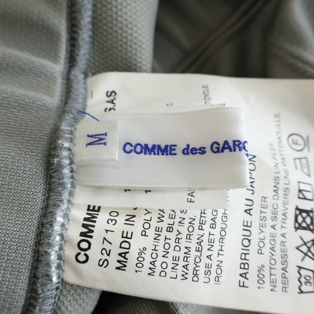 COMME des GARCONS SHIRT(コムデギャルソンシャツ) 19SS ジップデザイン サイドライン トラックパンツ グレー S27130