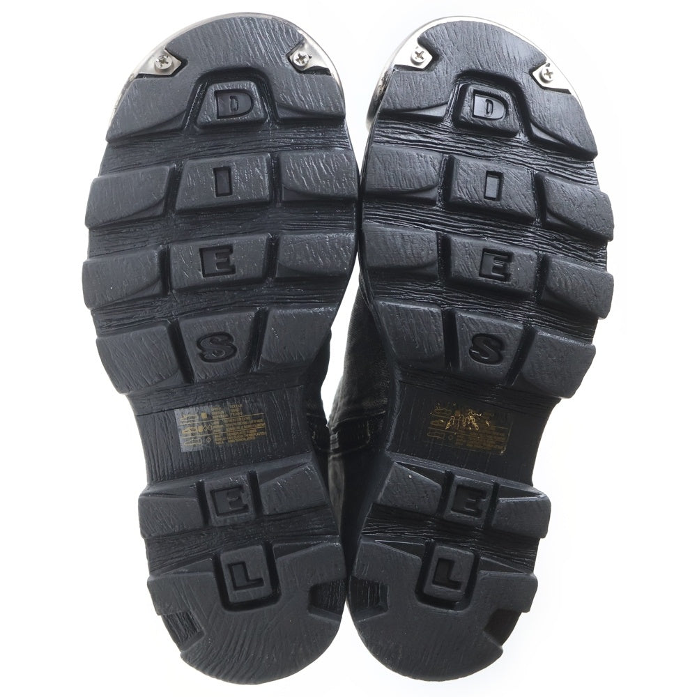 DIESEL(ディーゼル) D-HAMMER BT ZIP D ジッパー デニム アンクルブーツ ブラック Y03254