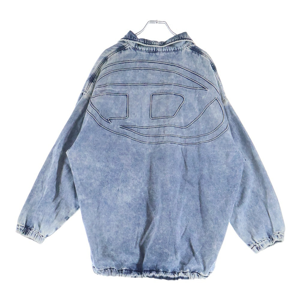 DIESEL(ディーゼル) 24AW D-KRAP-S1 オーバルD ジップアップ デニム ボンバージャケット インディゴ A14339