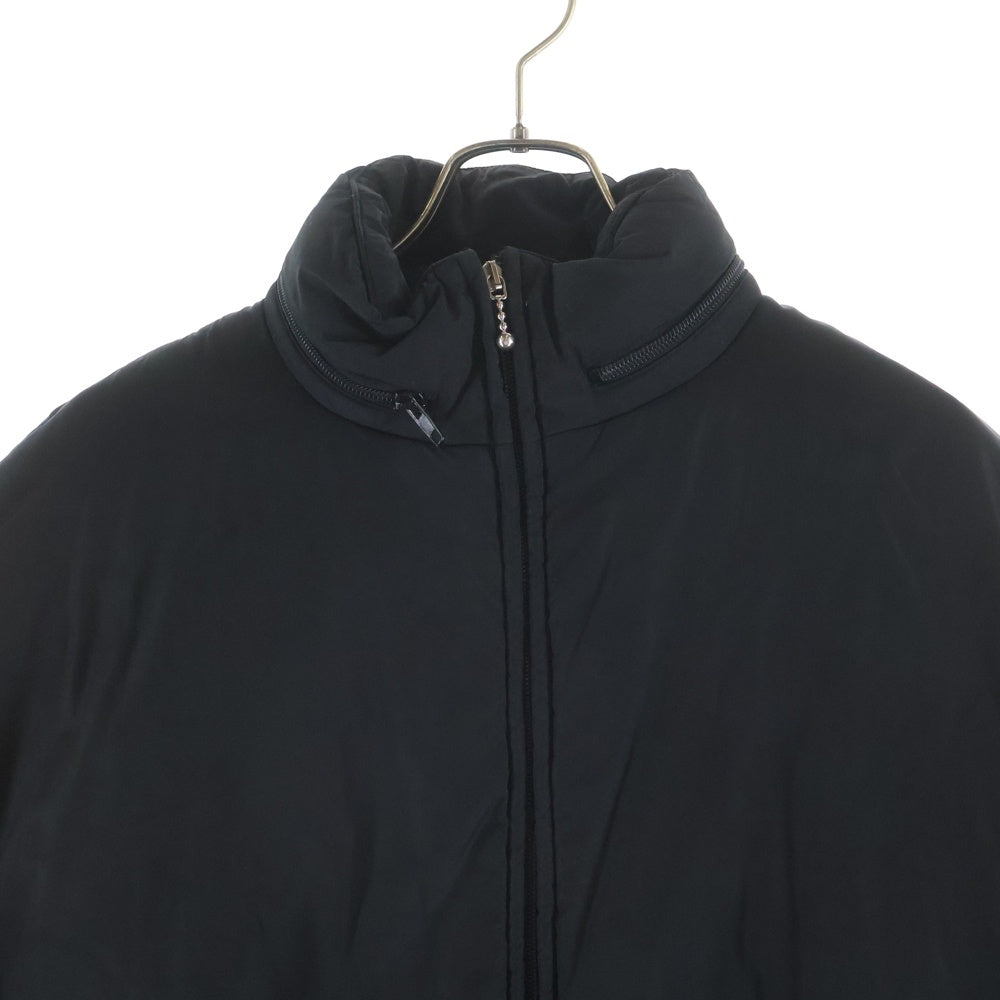 BALENCIAGA(バレンシアガ) 18AW Padder Windbreaker パッダーウィンドブレイカー バックロゴプリント 中綿 ジップアップ パファージャケット ブラック 533910 TYD36