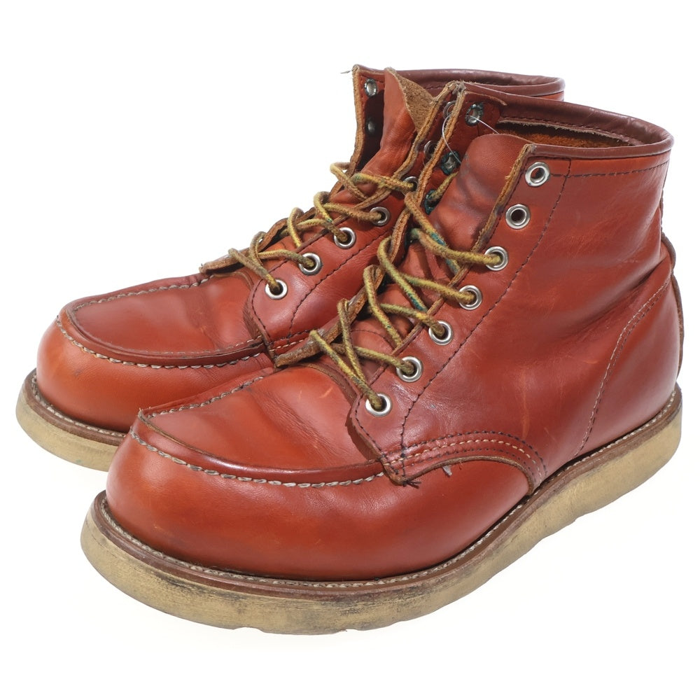 RED WING(レッド ウイング) 90S VINTAGE 875 IRISH SETTER BOOTS アイリッシュセッター 裏半円犬タグ モックトゥ レザー ワークブーツ ブラウン